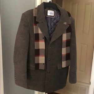 Calico Wool Trench Coat